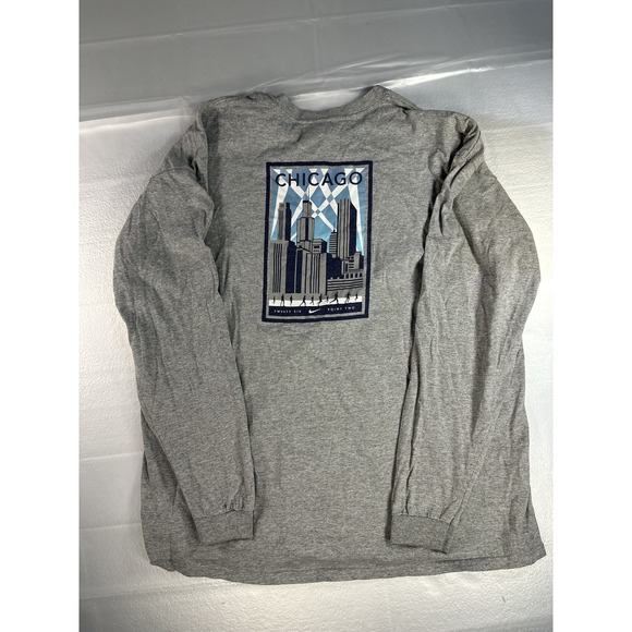 Y2K Nike Shirt Men's 2XL Chicago Marathon 26.2 Long Sleeve - Picture 2 of 8